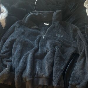 UGG Men's Charcoal Zip-Up Sweater